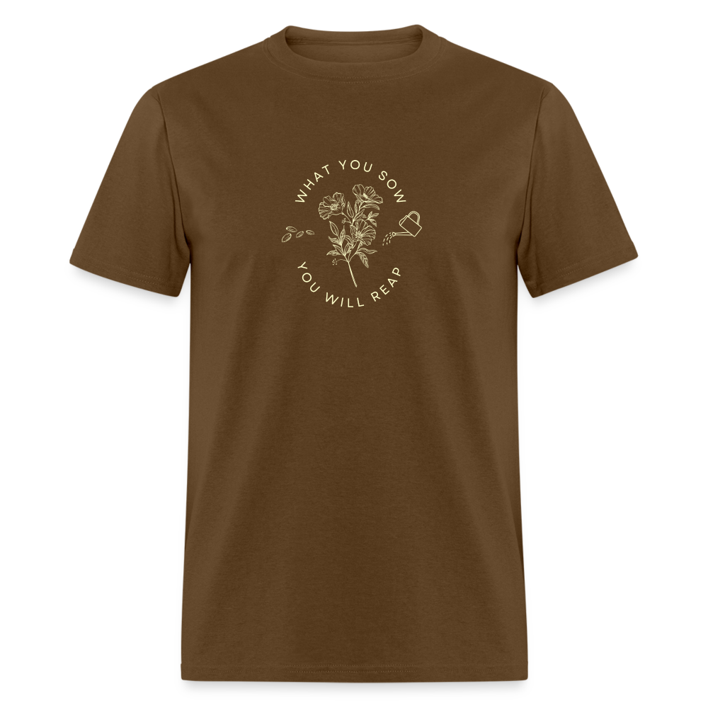 Sow What T-shirt - brown