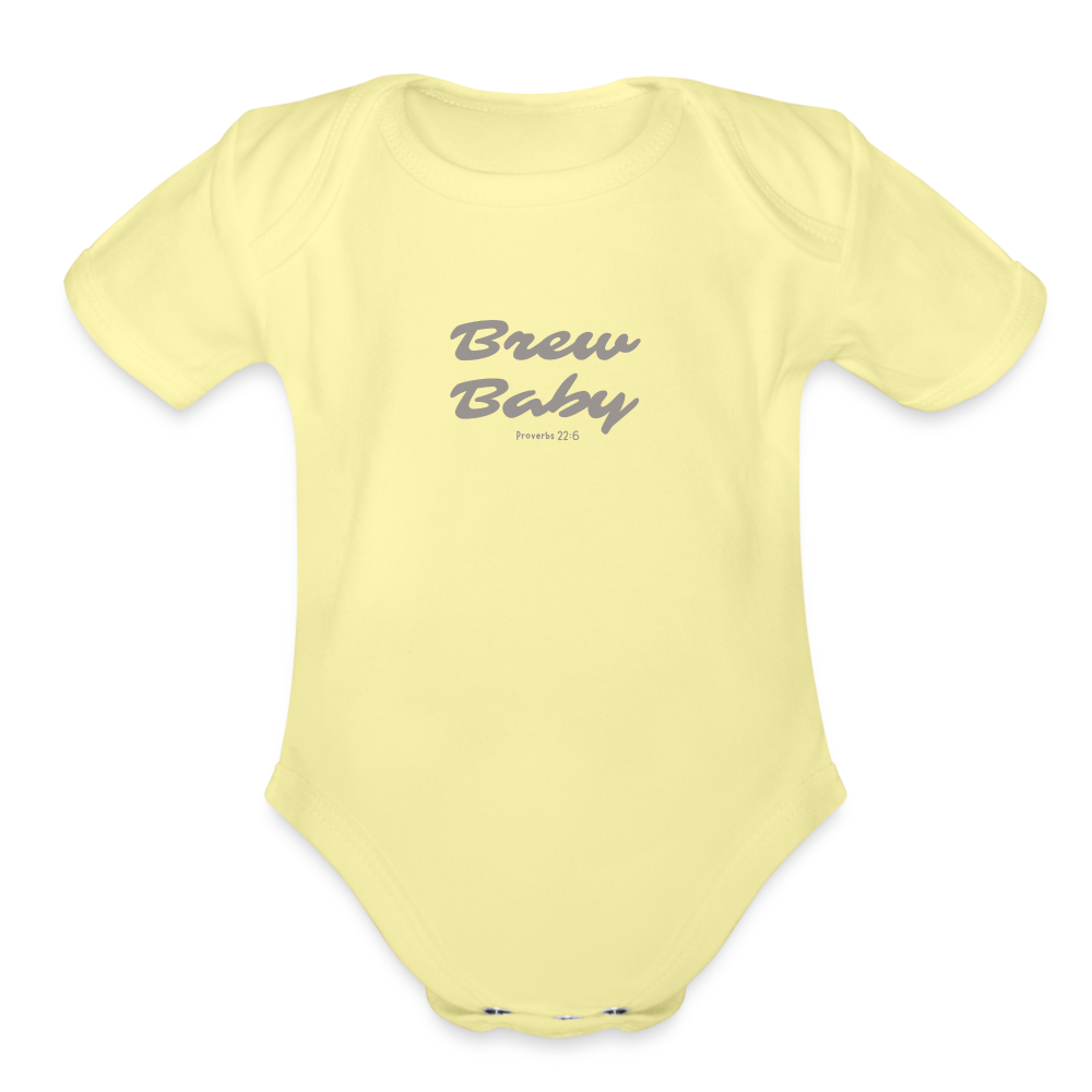 Brew Baby Bodysuit - washed yellow