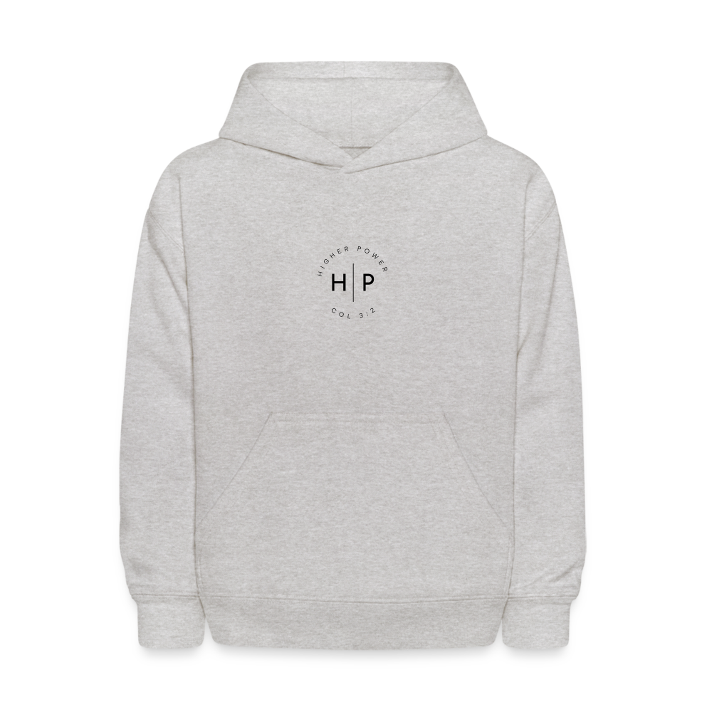 Youth Logo Hoodie - heather gray